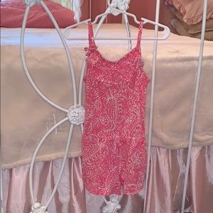 Lilly Pulitzer XS (2-3) Pink White Jumper Romper